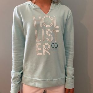 Hollister light blue sweatshirt
